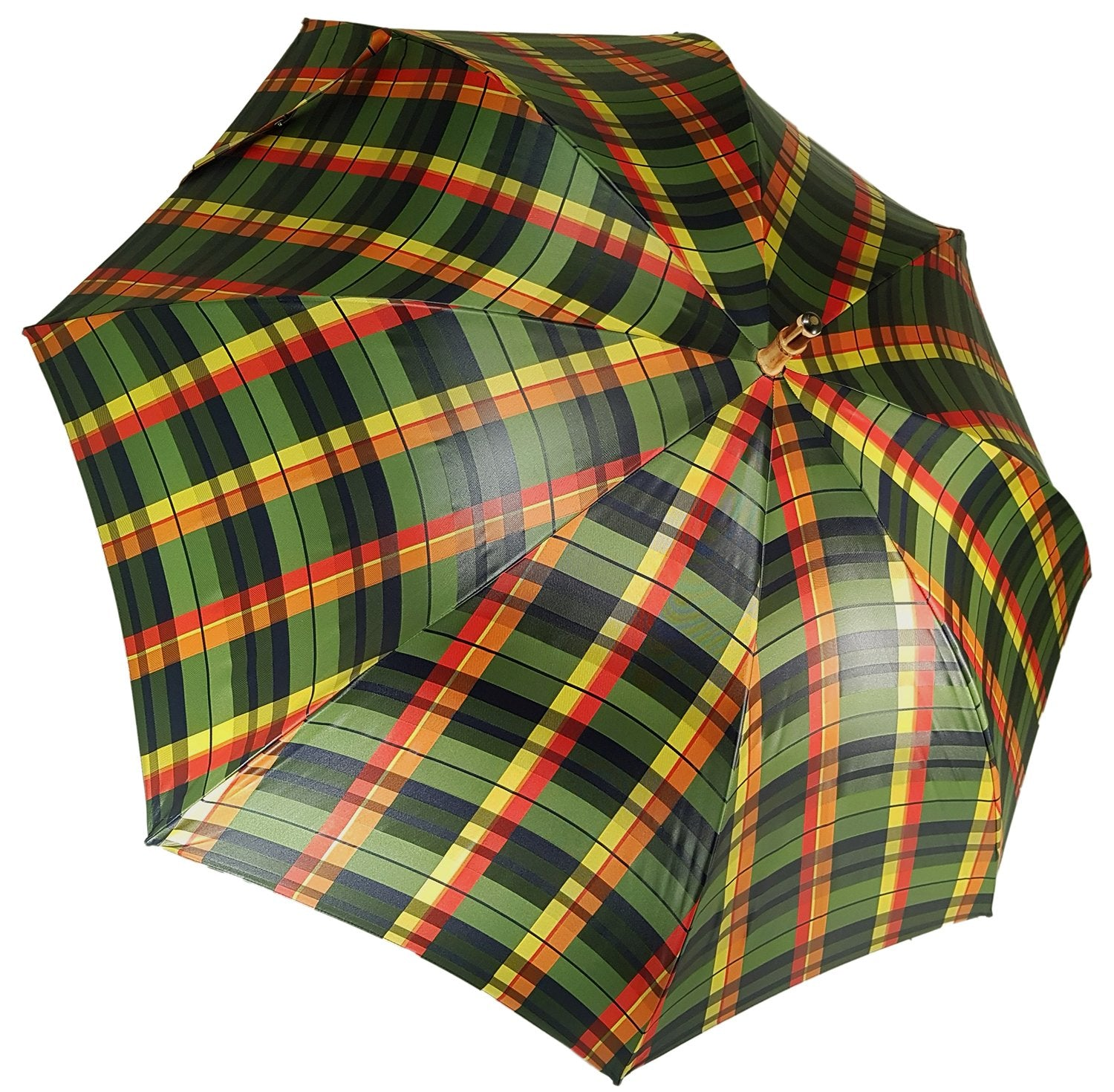 Italian Men's Umbrella – Luxury Bamboo Handle, Wind Resistant, Automatic Opening