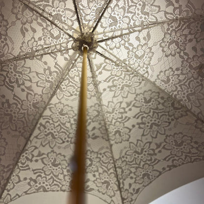 White lace wedding umbrella
