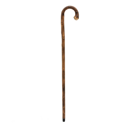 Chestnut Walking Stick – Handmade Italian Cane with Natural Root Design & Rubber Tip