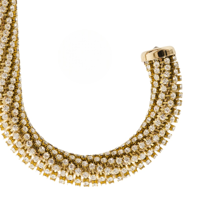 Luxury Walking Cane – Handmade Italian Wooden Stick with Swarovski Crystals & Brass Tip