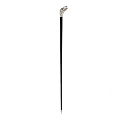 Luxury Walking Cane – Handmade Italian T-Rex Cane Gift with Brass Handle