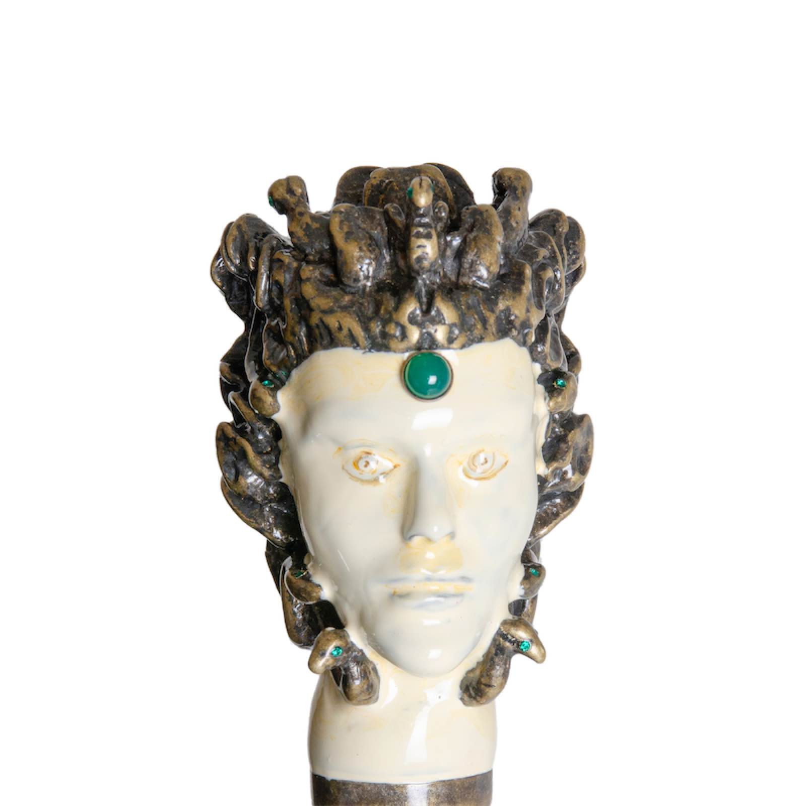 Luxury Walking Cane – Handmade Italian Medusa Panther Handle Wooden Stick