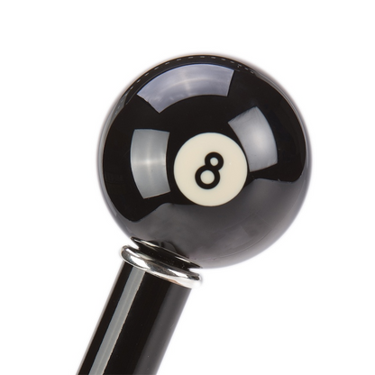 Luxury Walking Cane – Handmade 8-Ball Resin Handle Designer Billiard Cane