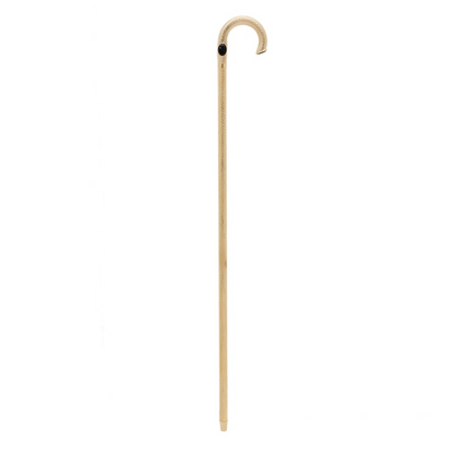 Precious Brass Walking Cane – Handmade Italian Luxury Stick with Jeweled Handle