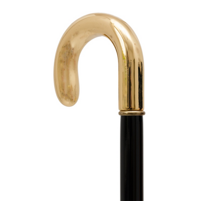 Luxury Gold Walking Cane – Handmade Italian Designer Stick with Gilt Resin Handle