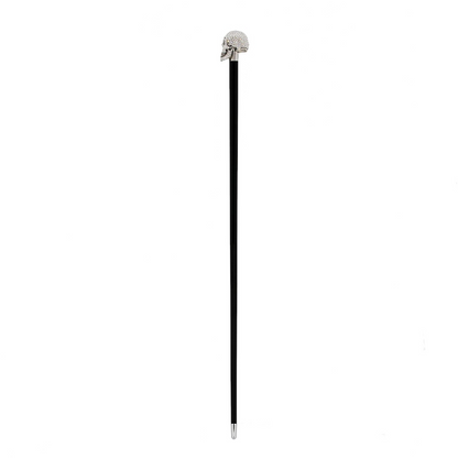 Swarovski Skull Cane – Luxury Handmade Italian Walking Cane with Crystal Handle