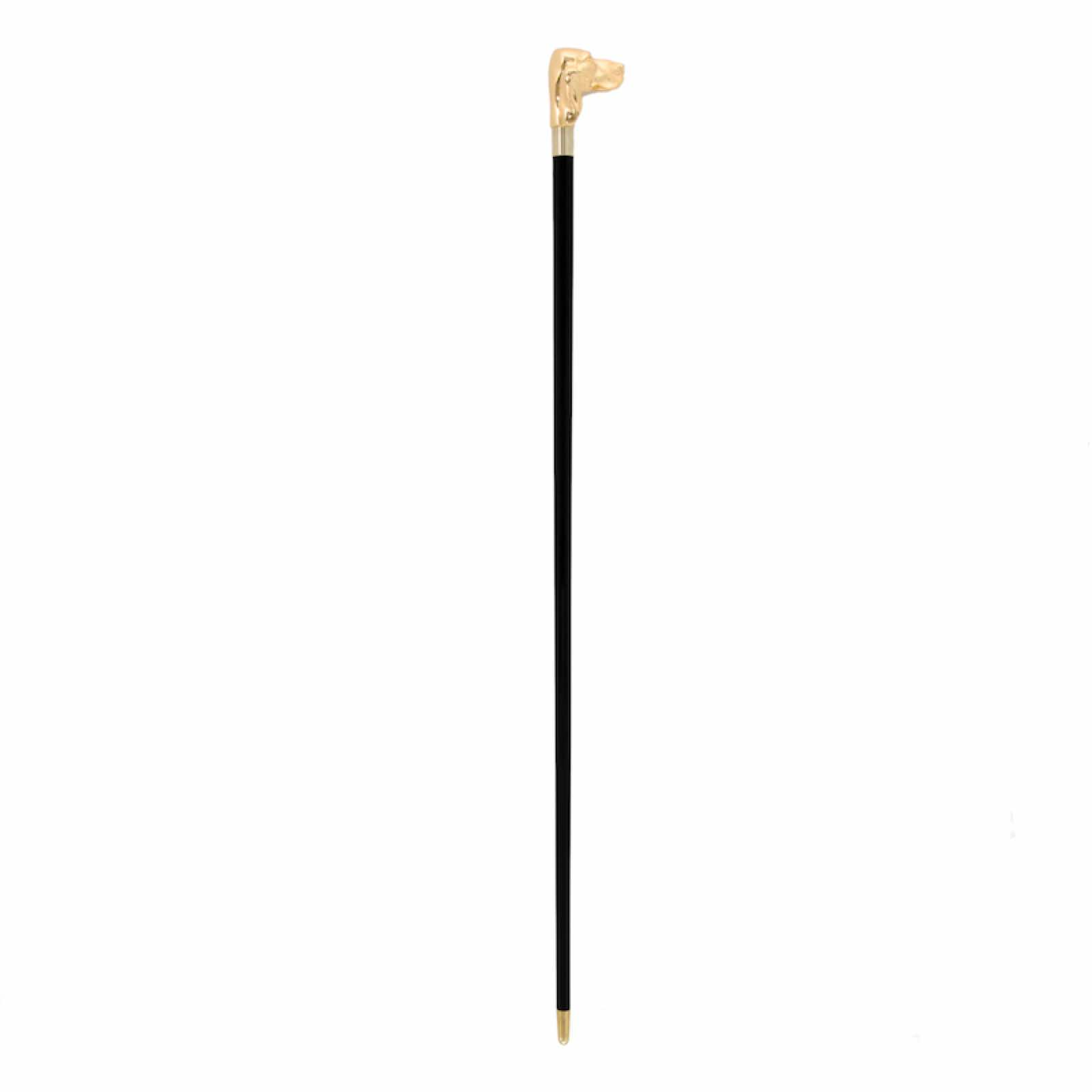 Luxury Walking Cane – Handmade Italian Designer Stick with Dog Head Handle
