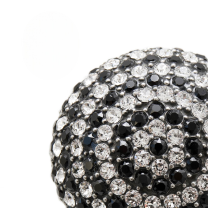 Luxury Walking Cane – Handmade Italian Swarovski Crystal Cane With Polished Wood Shaft