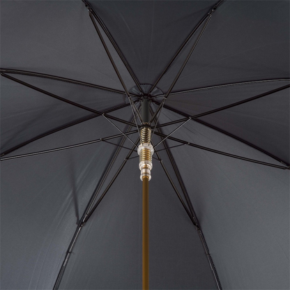Swarovski® Jester Skull Umbrella by Ilmarchesato with crystal handle, featuring a unique design for men.
