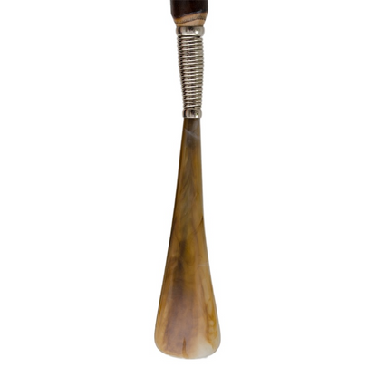 Chestnut Wood Shoehorn – Handcrafted Italian Long-Handled Wooden Shoe Horn