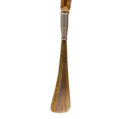 Chestnut Wood Shoehorn – Handmade Italian Shoe Horn Tool 54cm Long Handle