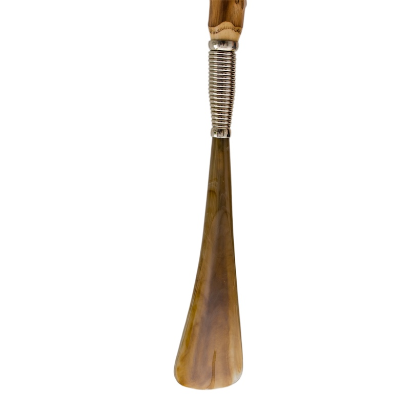 Chestnut Wood Shoehorn – Handmade Italian Shoe Horn Tool 54cm Long Handle