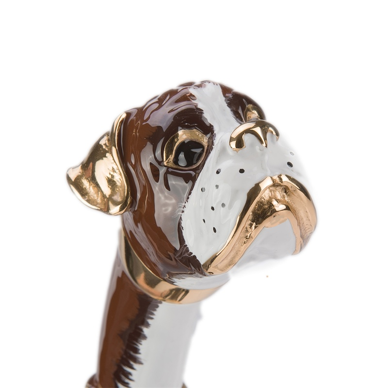 Boxer Handle Shoehorn – Handmade Italian Long Handled Shoe Horn with Wooden Shaft