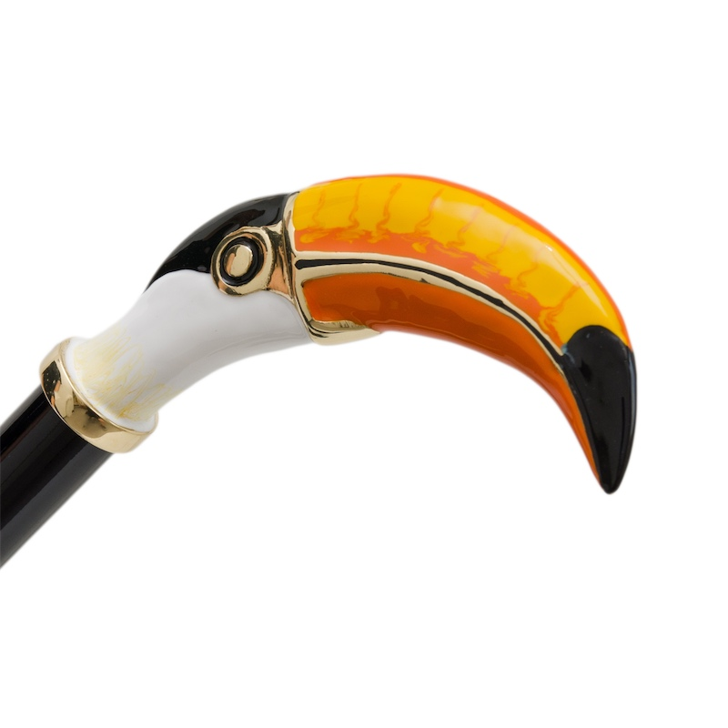 Toucan Shoehorn – Handmade Italian Shoe Horn With Enameled Brass Handle
