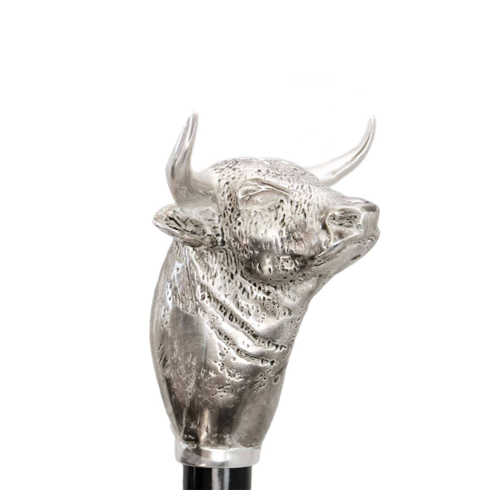 Brass Handle Shoehorn – Handmade Italian Bull Head Design, 50cm Long