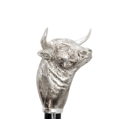 Brass Handle Shoehorn – Handmade Italian Bull Head Design, 50cm Long