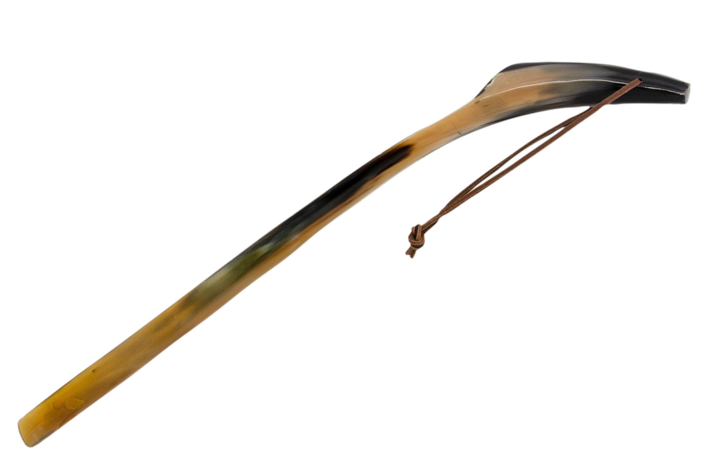 Water Buffalo Horn Shoehorn – Handcrafted Natural Horn | 55 cm Length
