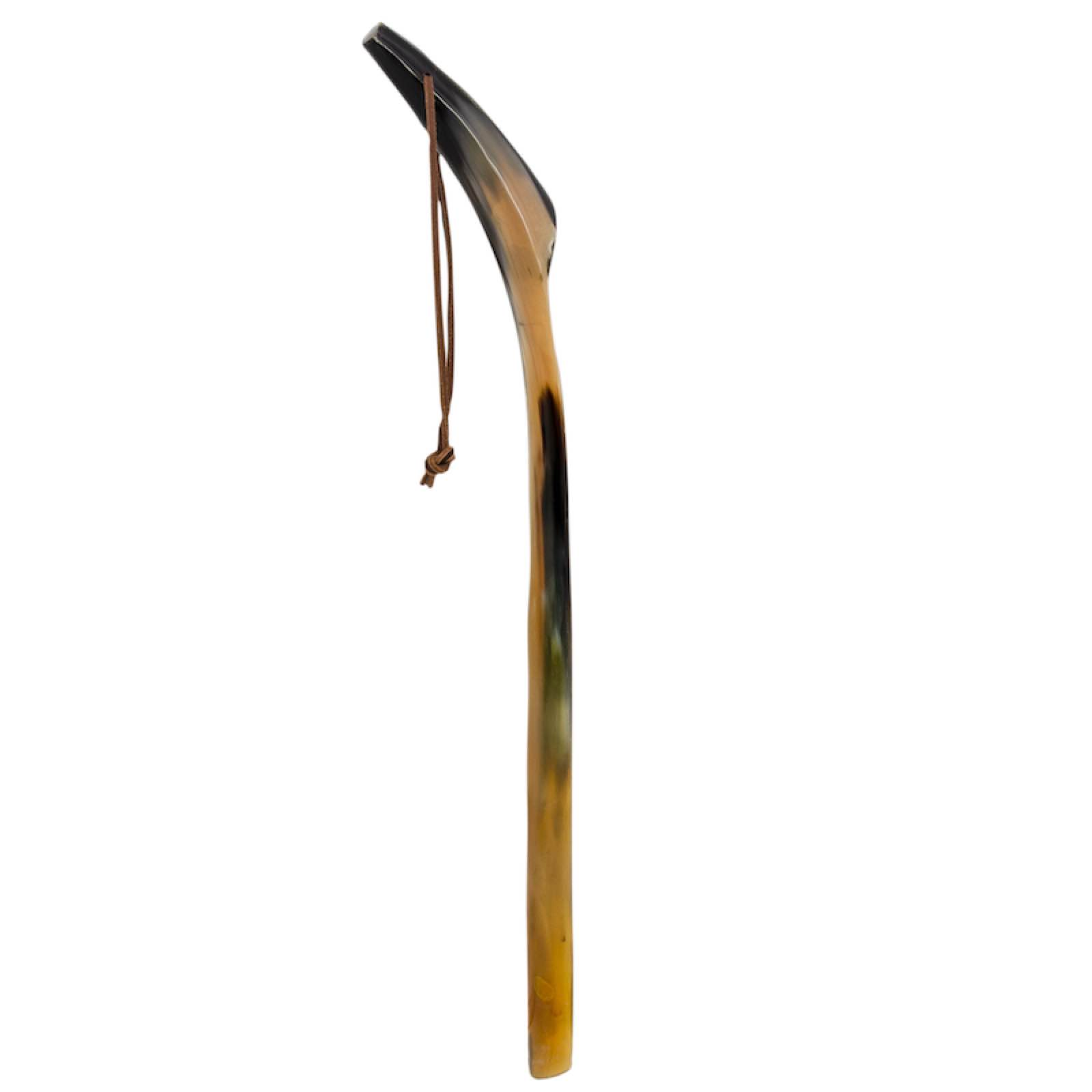 Water Buffalo Horn Shoehorn – Handcrafted Natural Horn | 55 cm Length