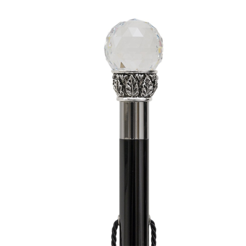 Luxury Shoehorn With Crystal Ball Handle – Handmade Italian Long Handled Design