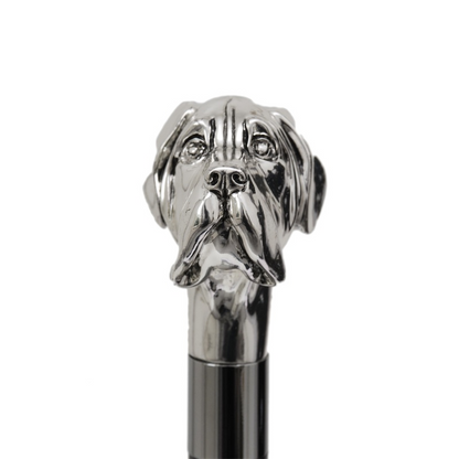 Silver Labrador Shoehorn - Handmade Long Handled Luxury Shoe Accessory