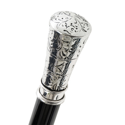 Silver Plated Shoehorn – Classic Handmade Italian Shoe Horn With Wooden Shaft