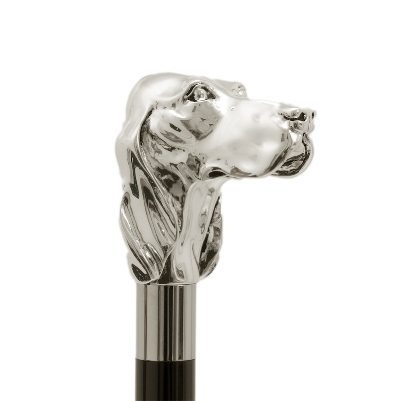 Silver Dog Shoehorn – Handmade Italian Long Handled Silver Plated Gift Box