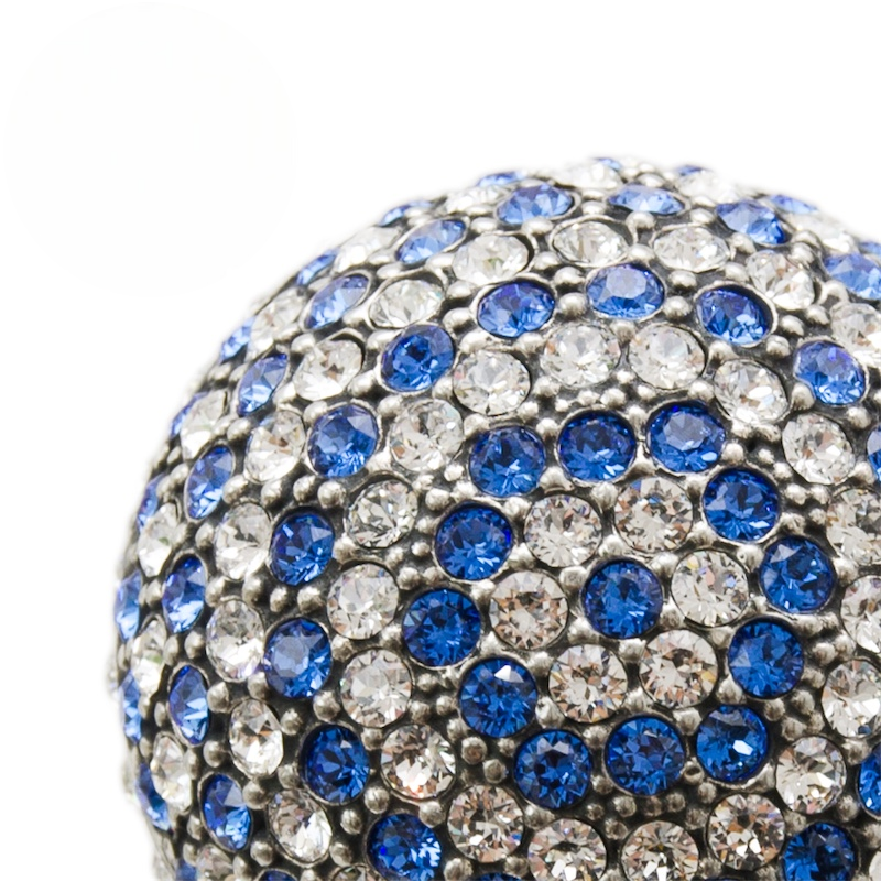 Swarovski Handle Shoehorn – Designer Bicolor Handmade Luxury Gift From Italy