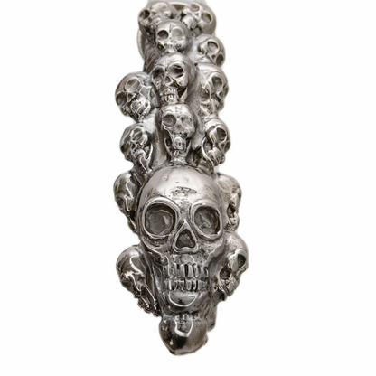 designer walking cane inspired by skull art