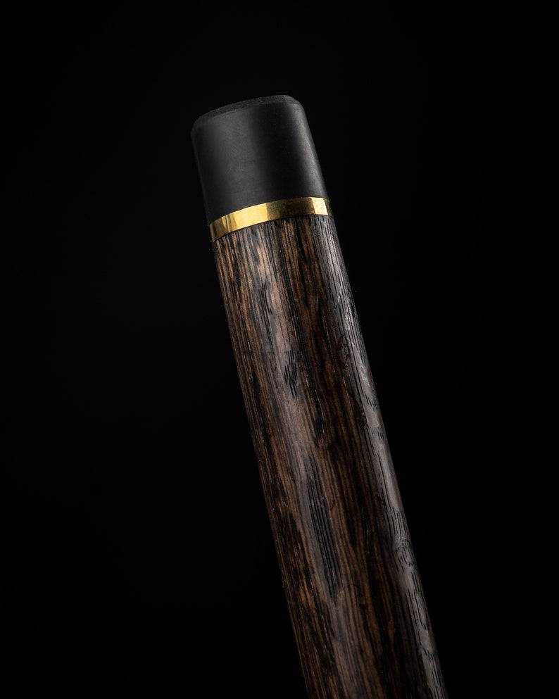 Elegant epoxy resin walking cane by ARTWalkingSticks, durable cane for men and women with a smooth, polished finish.