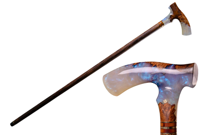 handcrafted walking cane