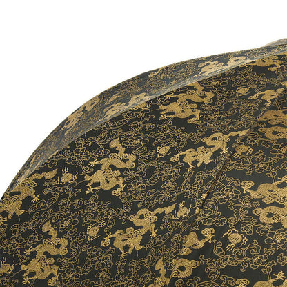 Luxury golden dragon umbrella by Pasotti, featuring a modern Italian design and elegant craftsmanship for men.