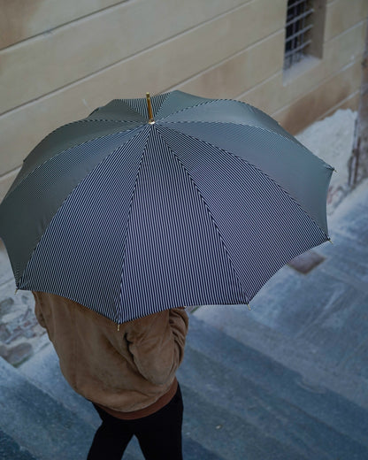 Italian men's enameled umbrella from Ilmarchesato's premium collection, featuring a sleek, luxurious design with vibrant enamel finish.