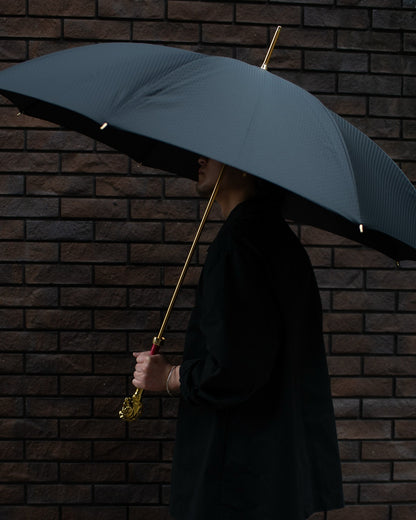 Pasotti Handmade Silver Horse Handle Rain Umbrella