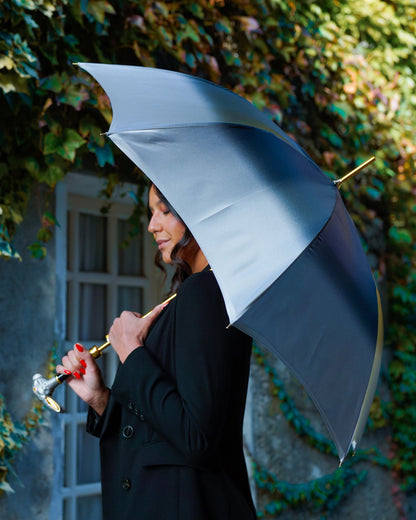 Exclusive Rabbit Umbrella – Elegant Gradient Grey Luxury Design