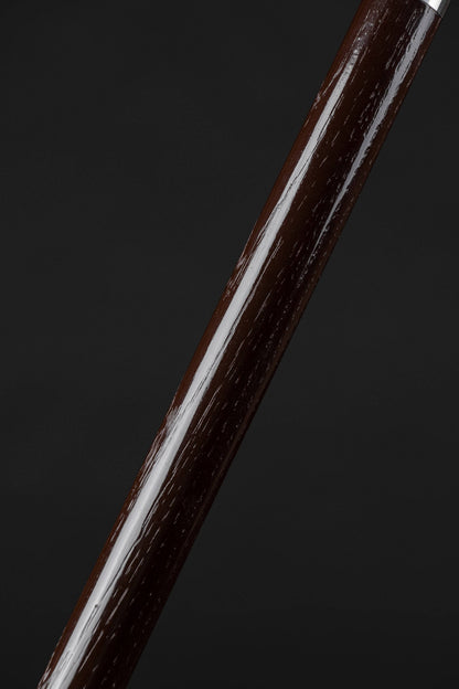 Antique fancy presentation walking cane by ARTWalkingSticks featuring a decorative handle and polished wooden shaft.