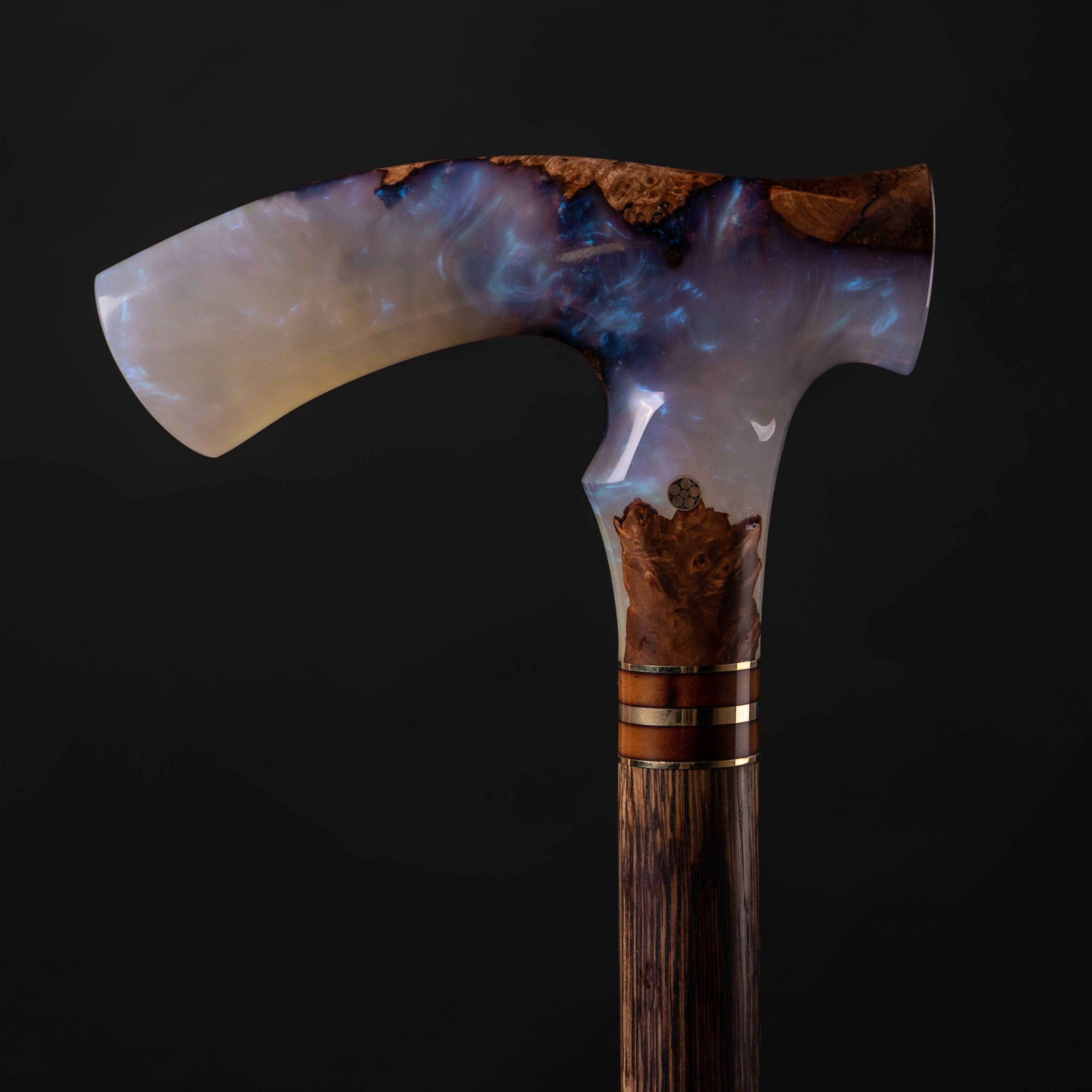 one of a kind handmade walking cane