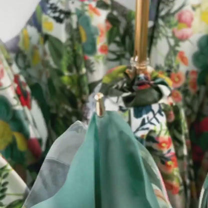 Luxury Umbrella – Handmade Italian Calla Flower Design 