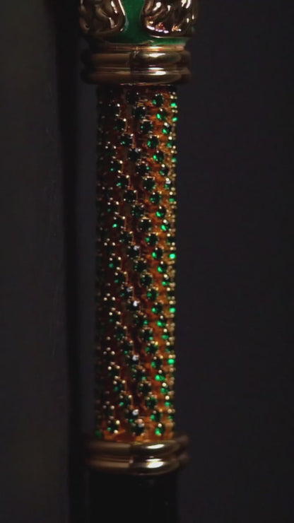 Artisan Lion Handle Walking Cane Luxury Style