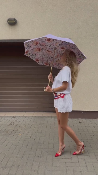 Purple Double Cloth Umbrella for women