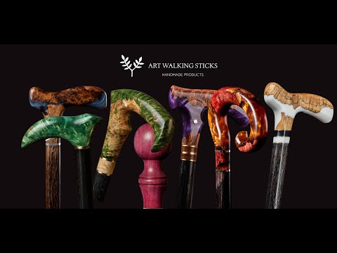 custom wooden walking cane