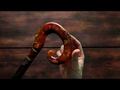 Red Mountain Handmade Walking Cane – Custom Unique Design