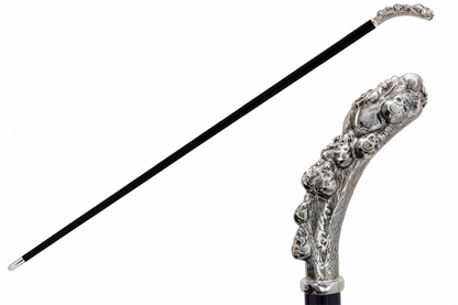 sculptural gothic walking cane for men